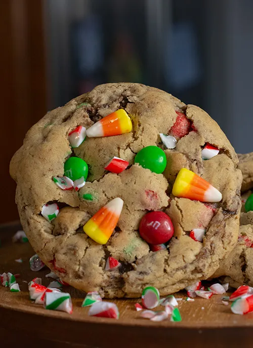 ELF Food Group Cookies on a wooden plate.
