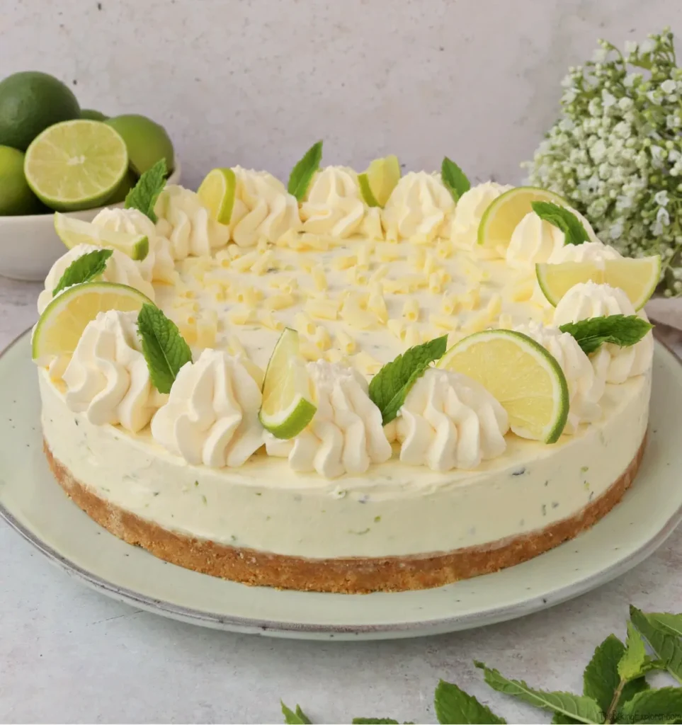 No-Bake Mojito Cheesecake