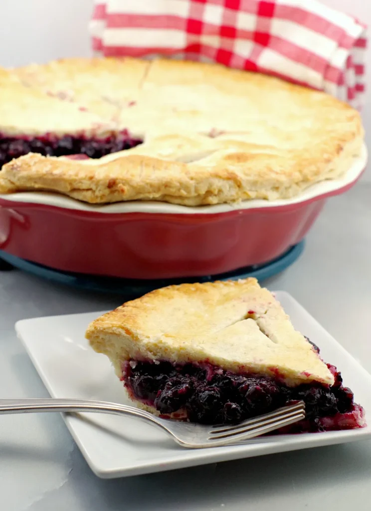 Saskatoon berry pie.
