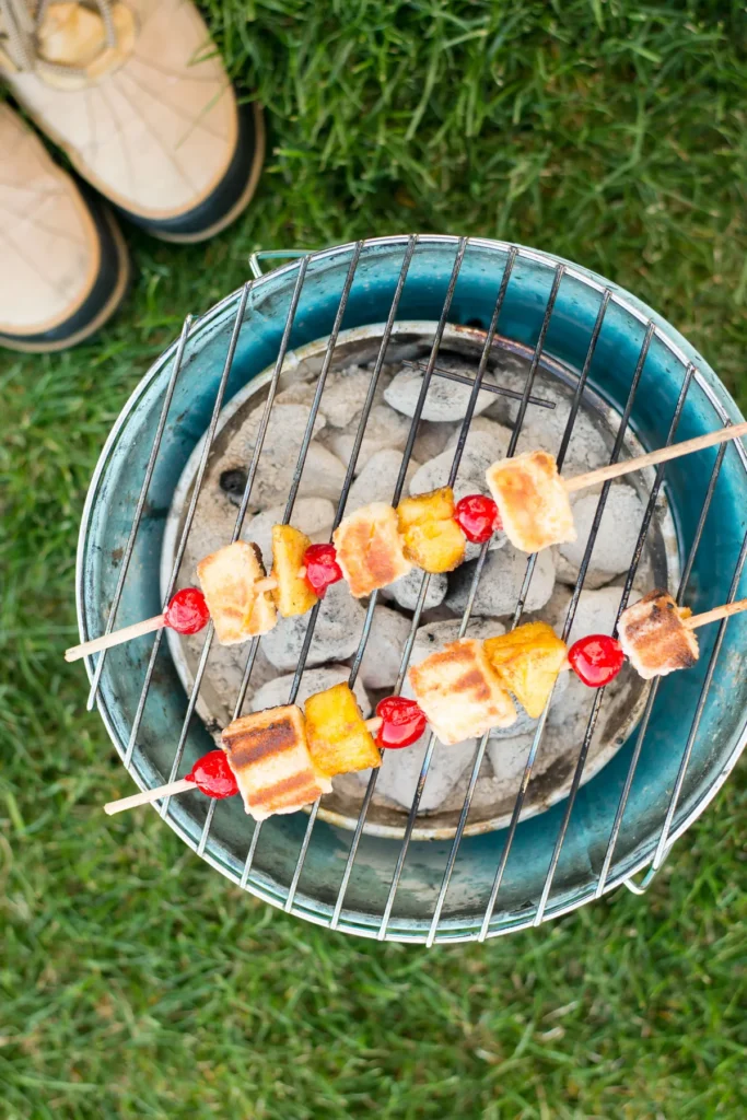 Pineapple Upside-Down Cake Skewers